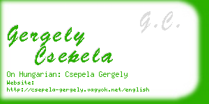 gergely csepela business card
